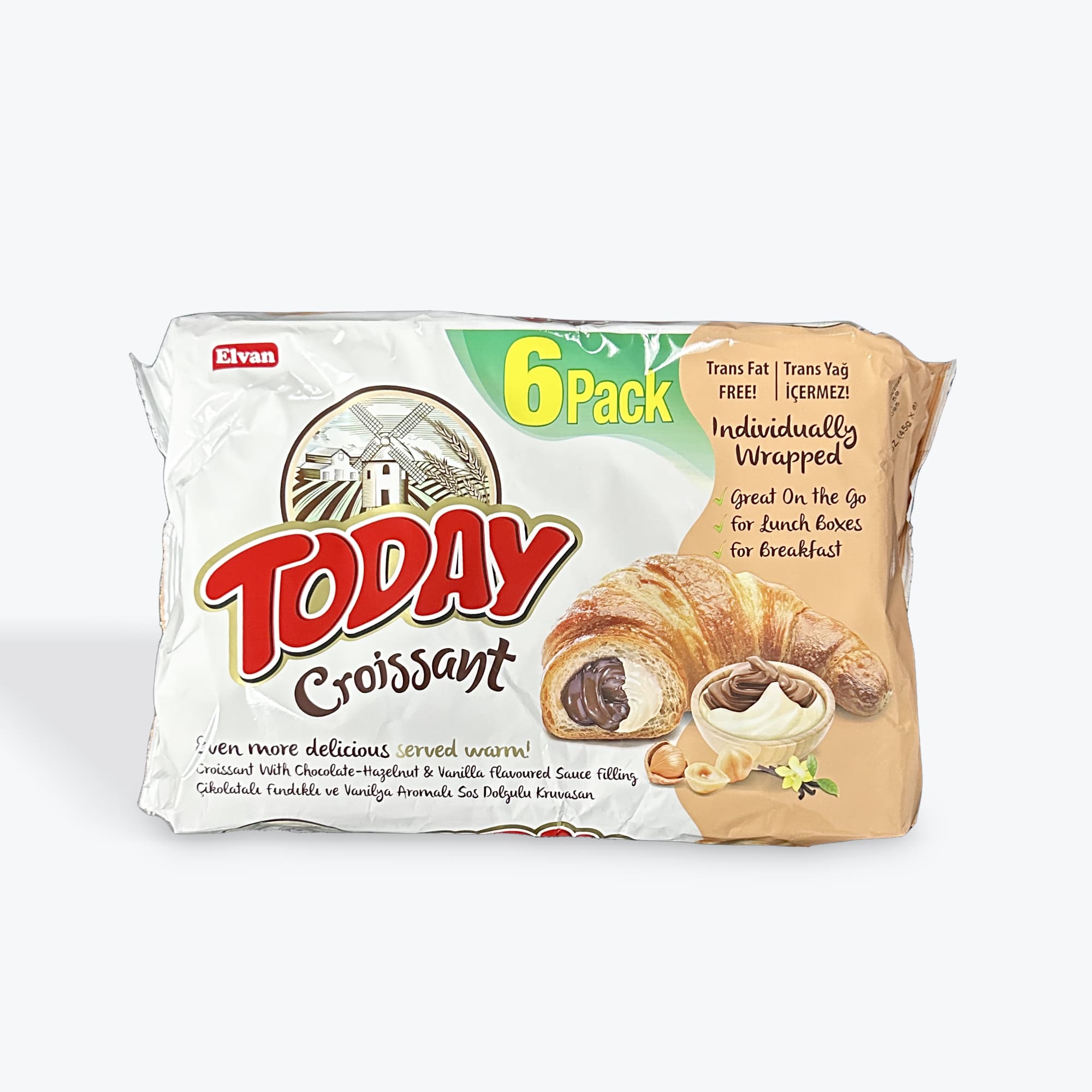 Today Hazelnut & Vanilla Croissant 6 Pack