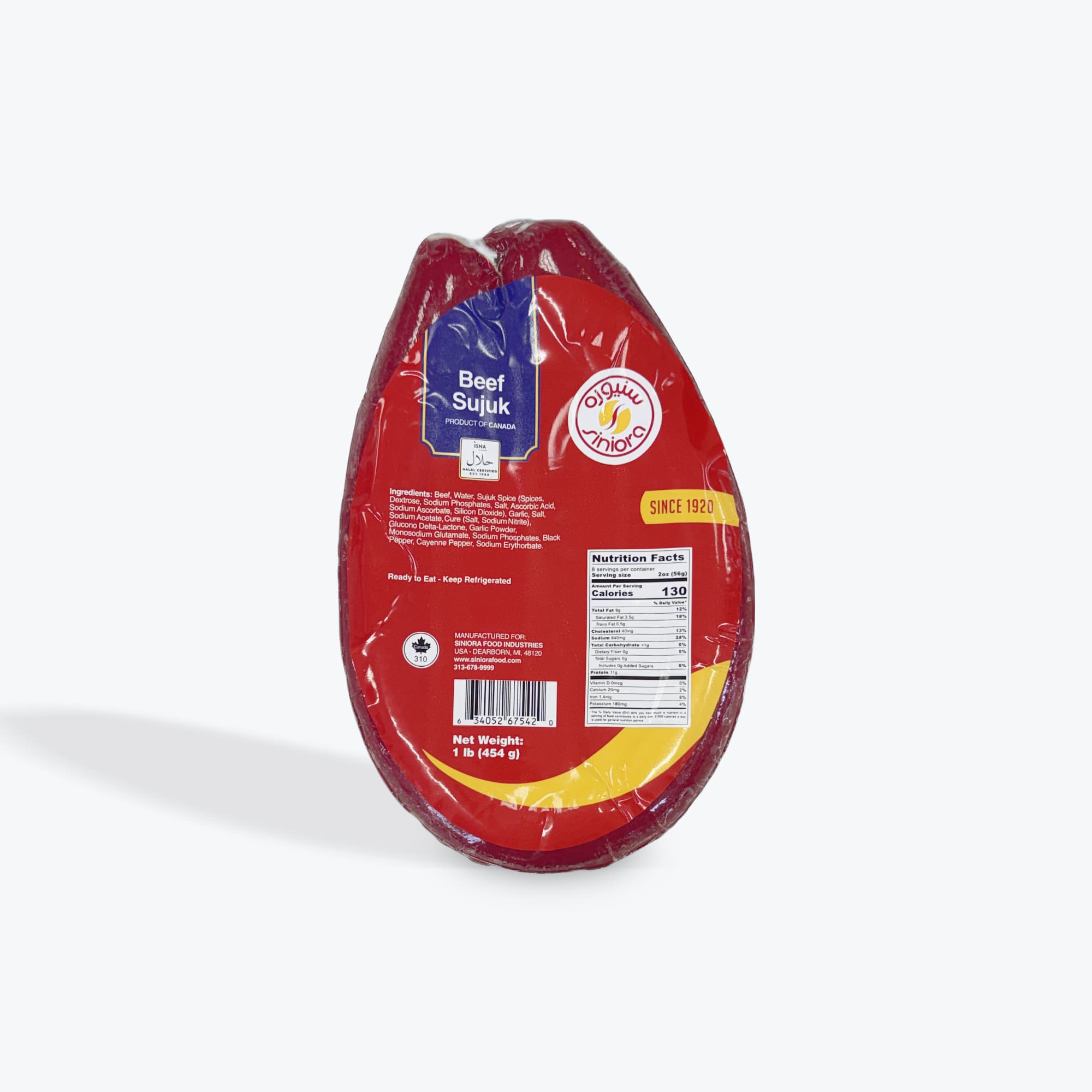 Siniora Beef Sujuk 1lb