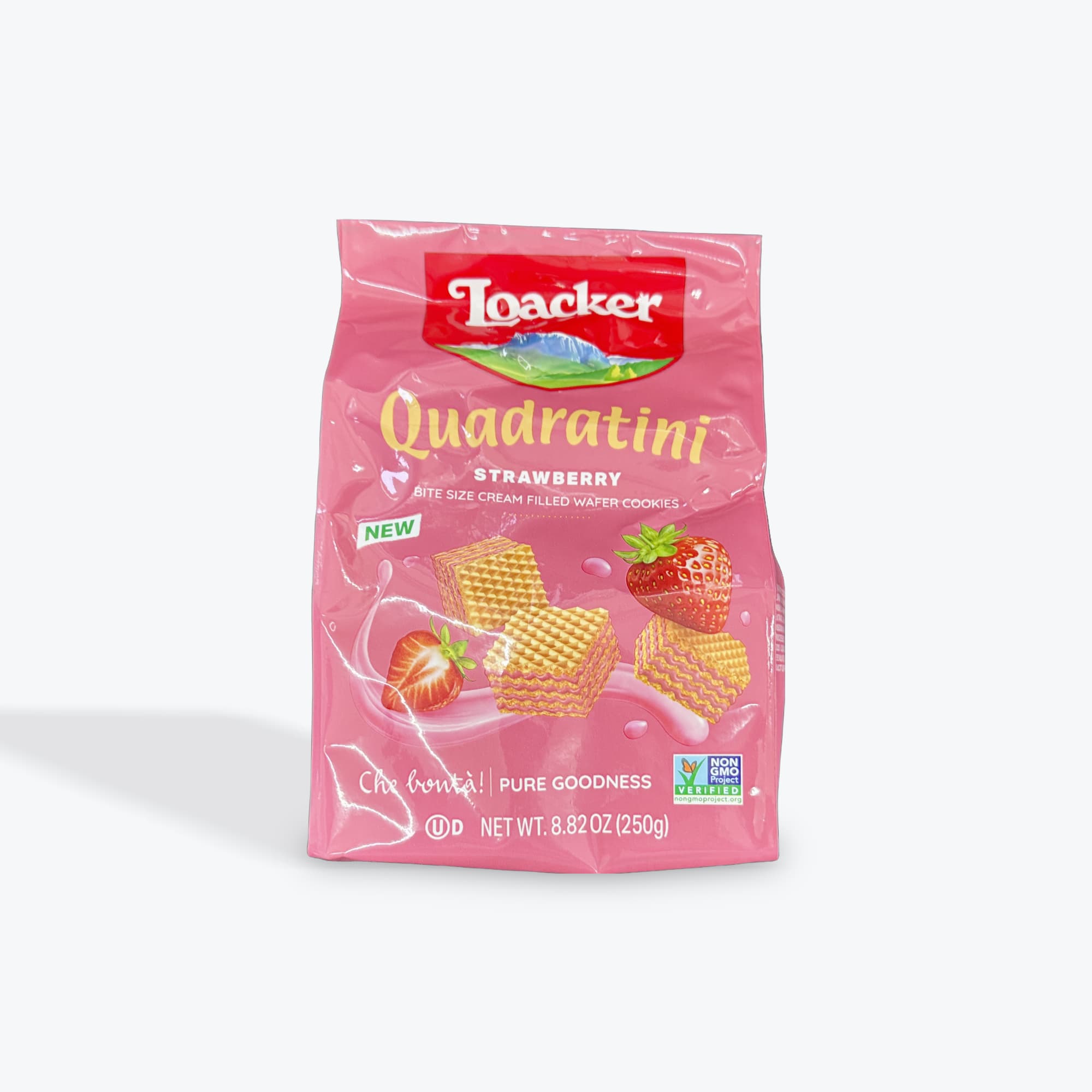 Loacker Quadratini Strawberry Wafers 250g