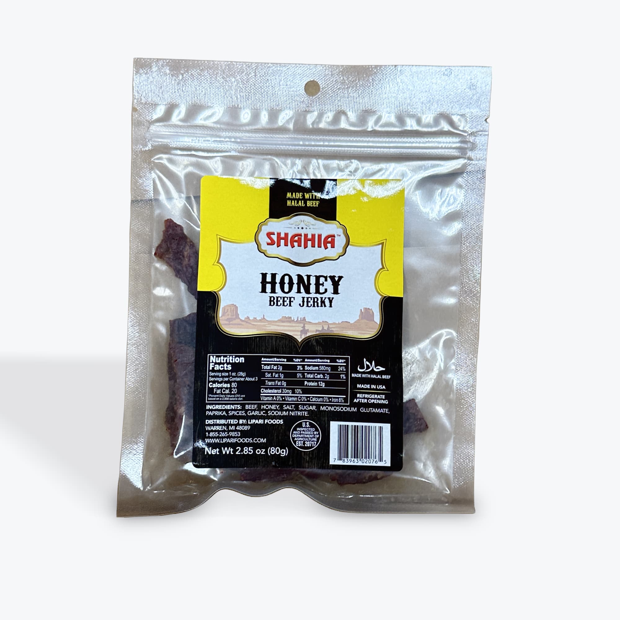 Shahia Honey Beef Jerky 2.8oz