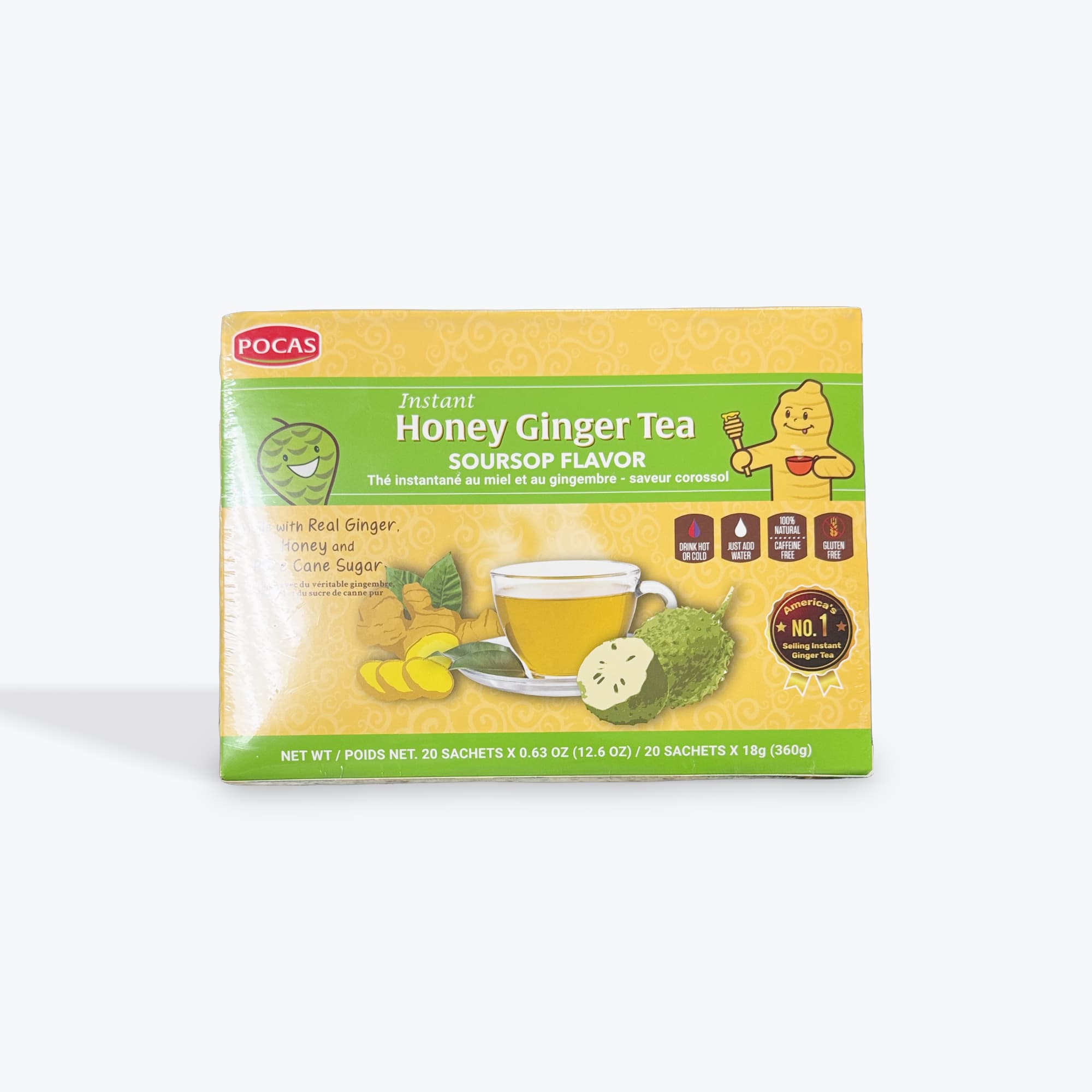 Pocas Honey Ginger Tea Soursop 360g
