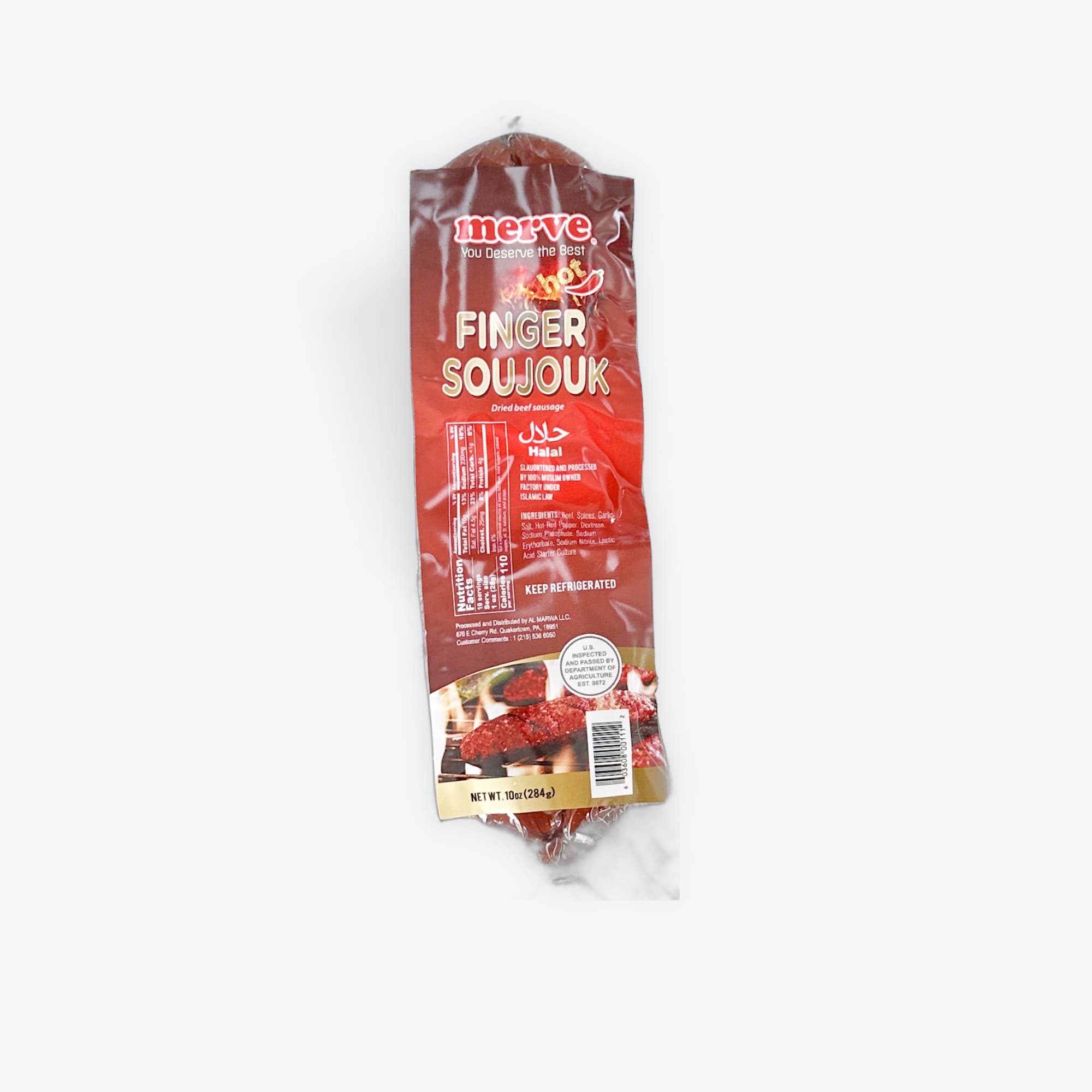Merve Finger Soujouk Hot 10oz