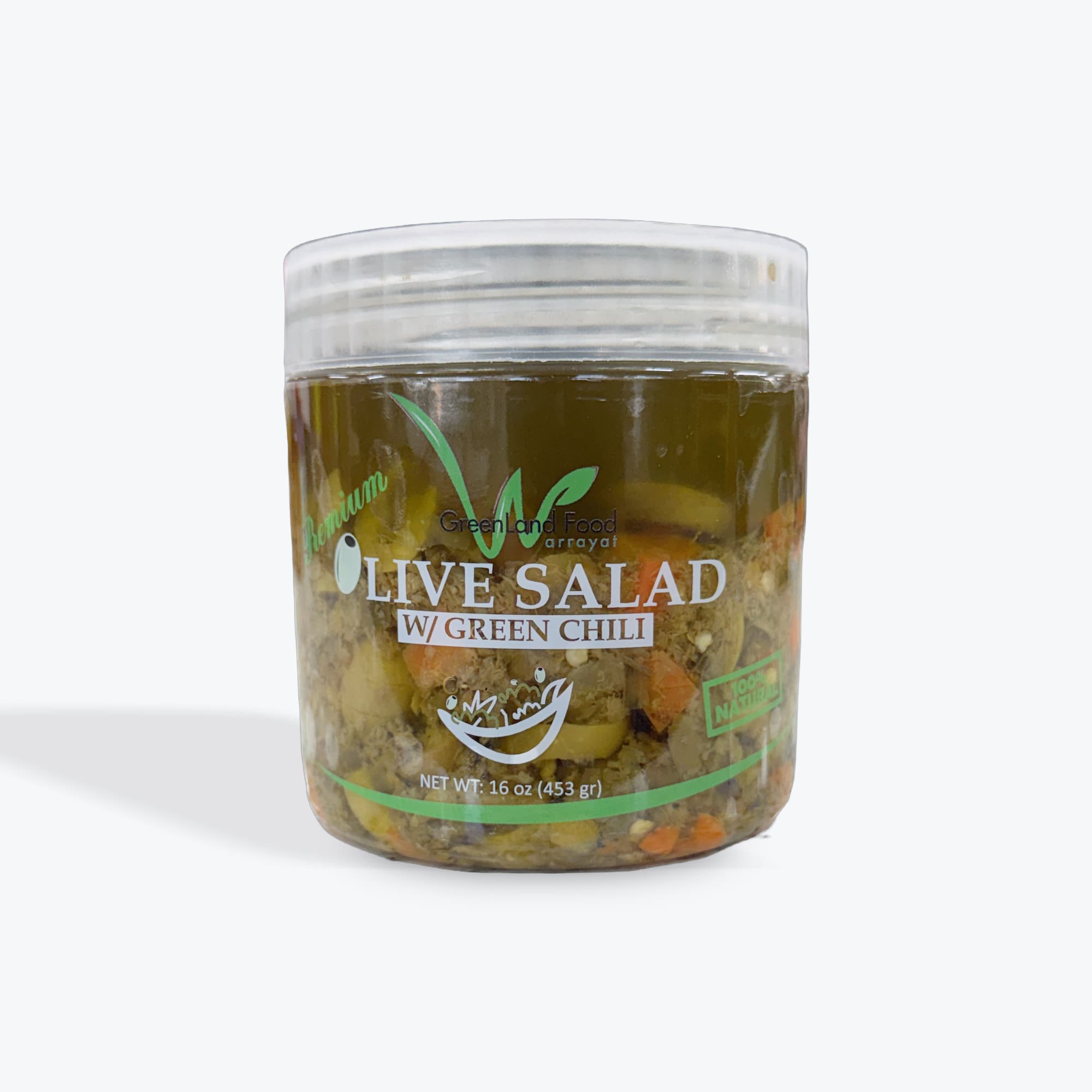 Green Land Olive Salad W Green Chili 16oz