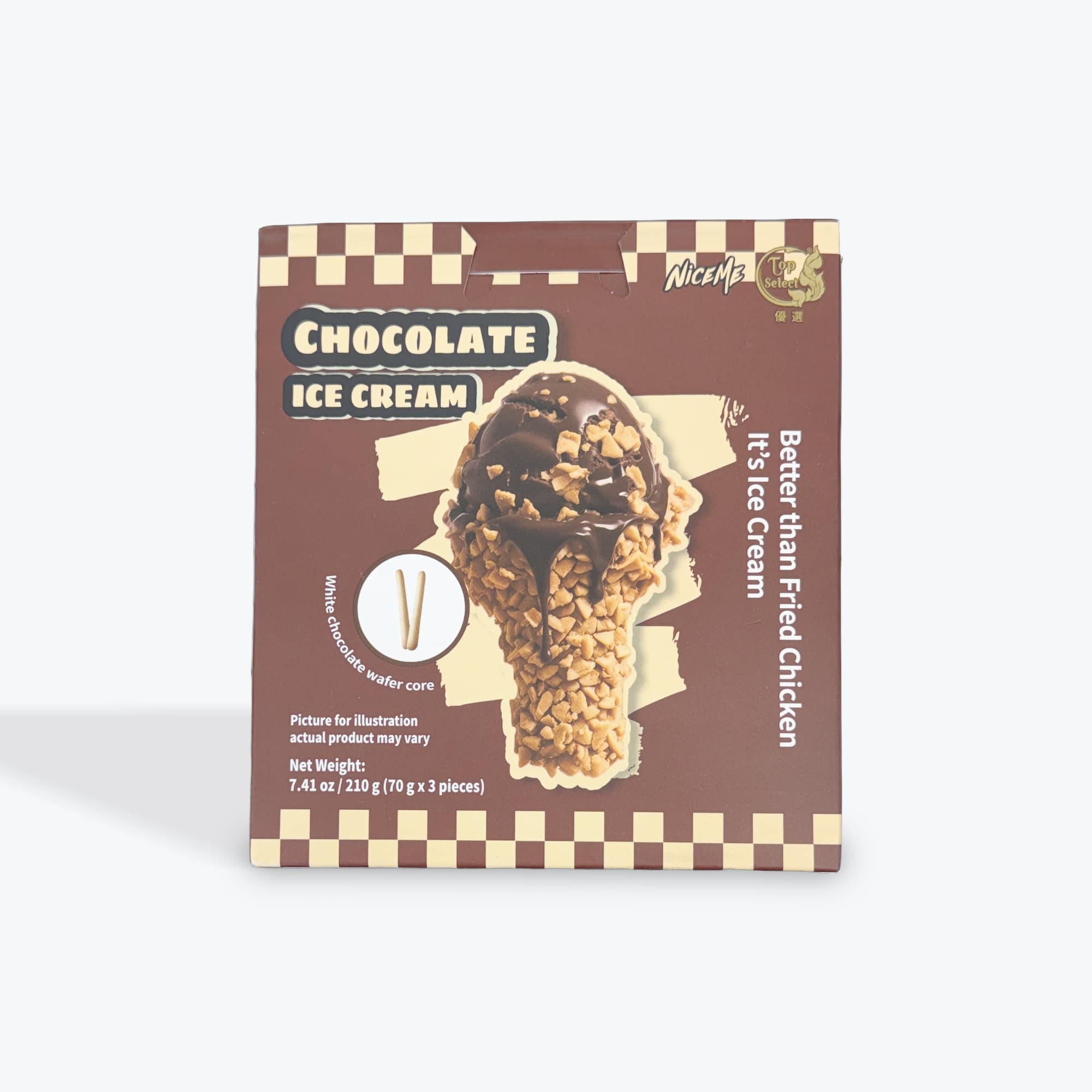 NiceMe Chocolate Fried Chicken Ice Cream 3x70g