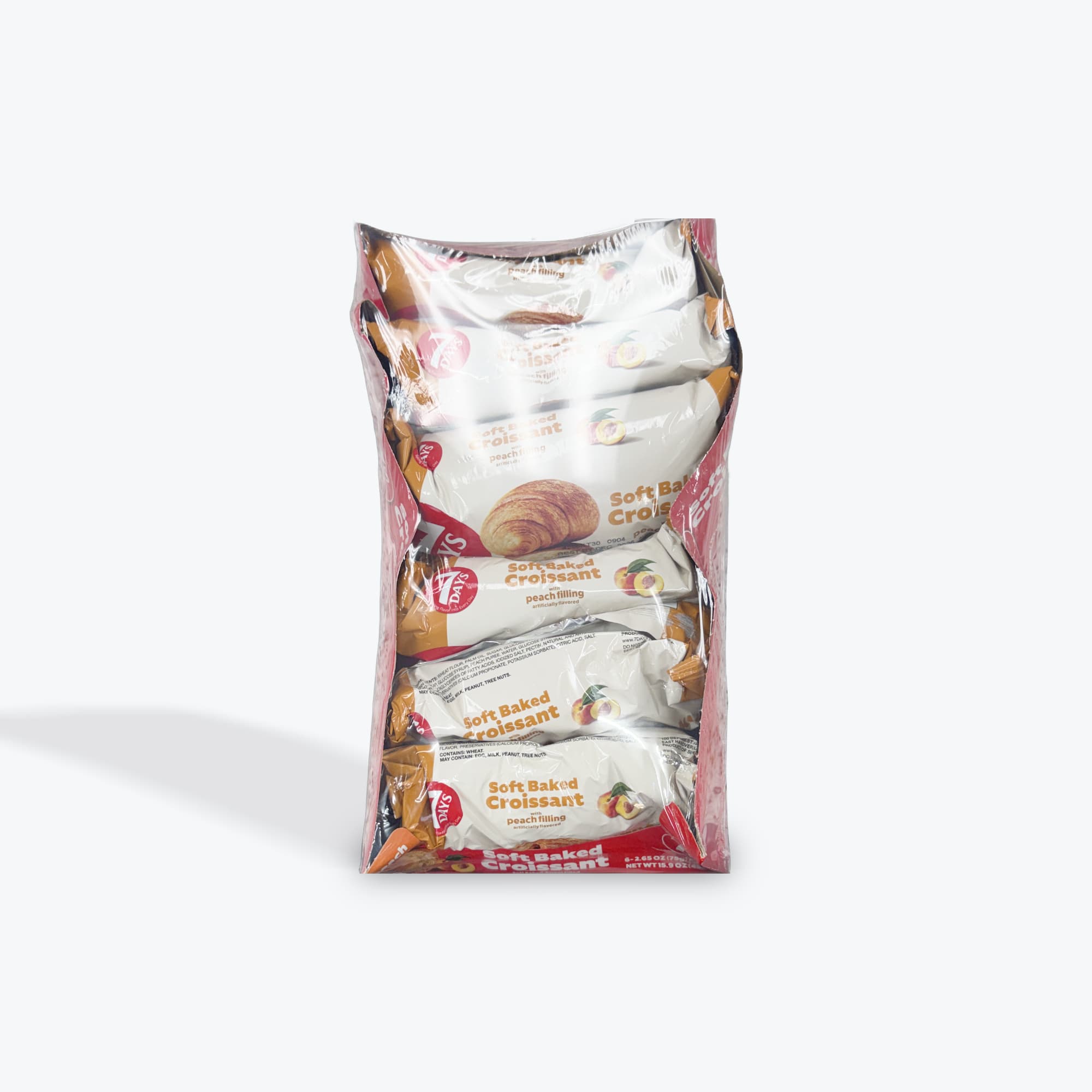 7days Croissants Peach 6x2.65oz