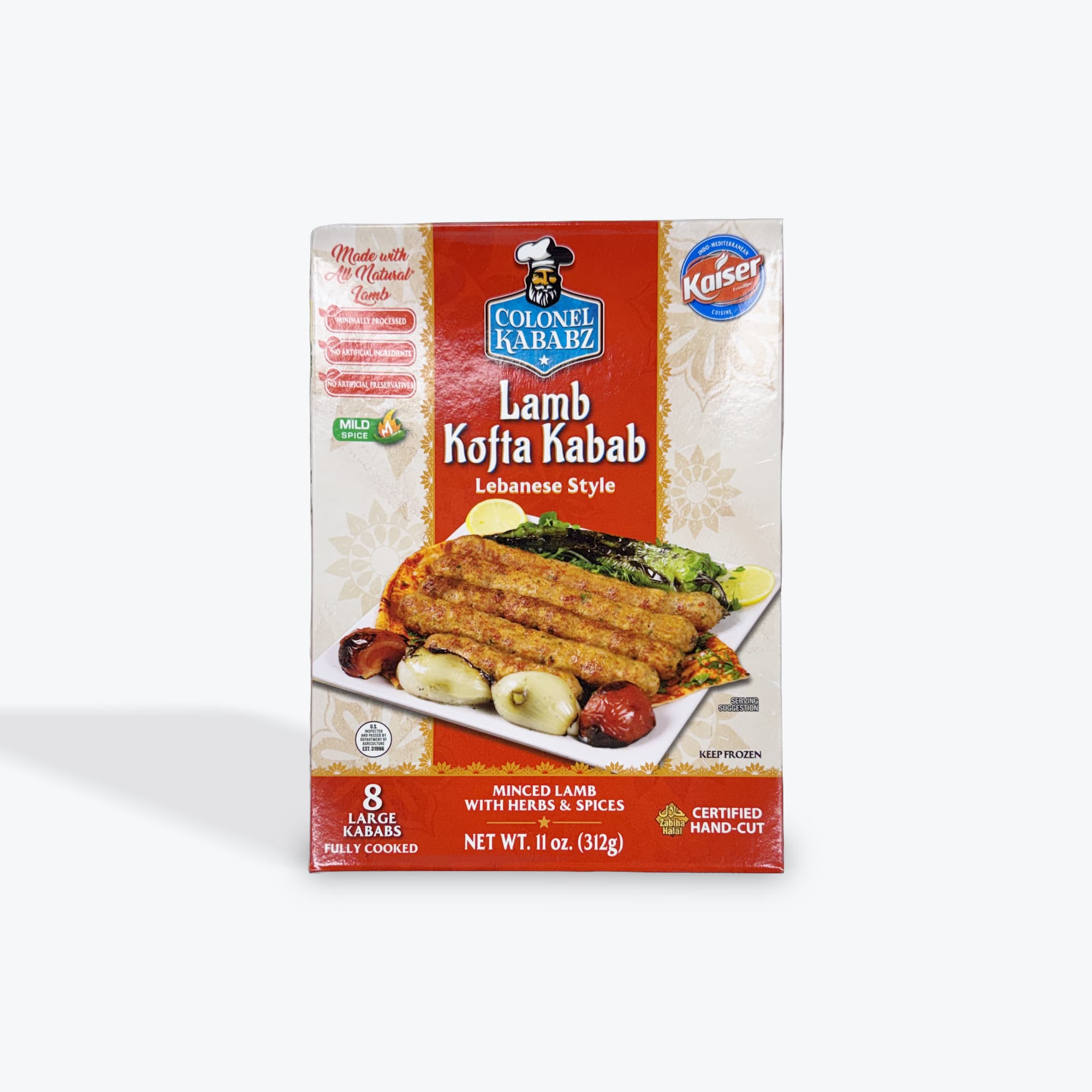 Colonel Adana Lamb Kofta Kebab 11oz