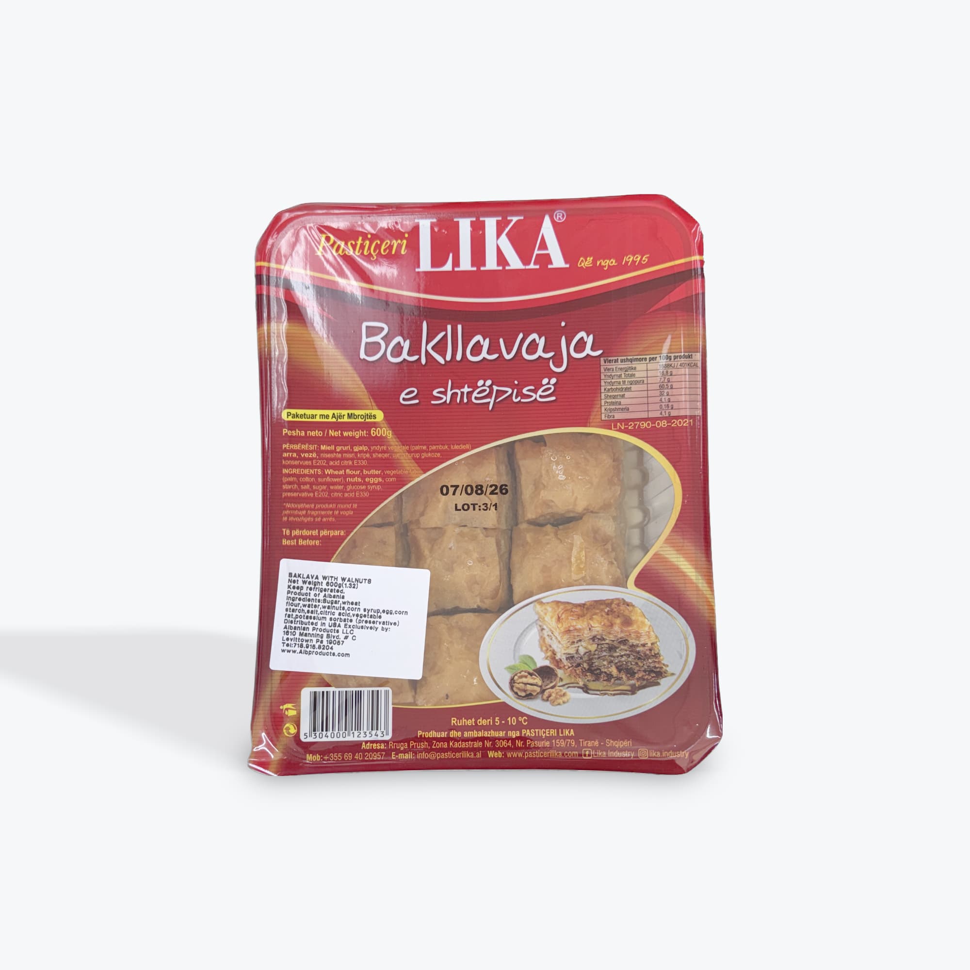 Pasticeri Lika Walnut Baklava 600g