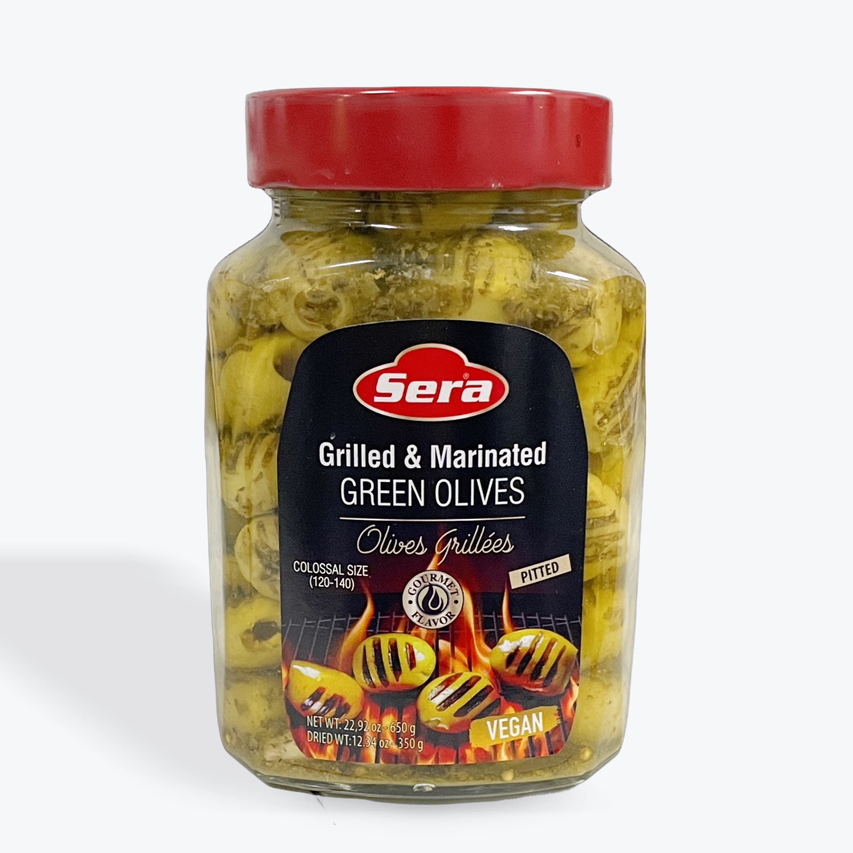 Sera Grilled & Marinated Green Olives 22.92oz