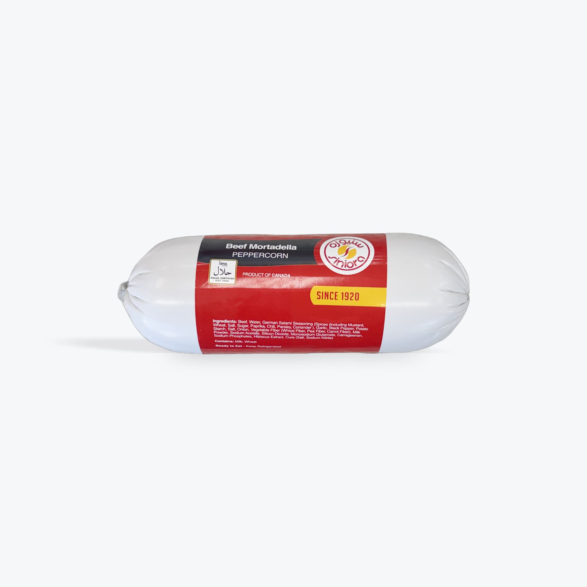 Siniora Beef Mortadella W Peppercorn 1lb