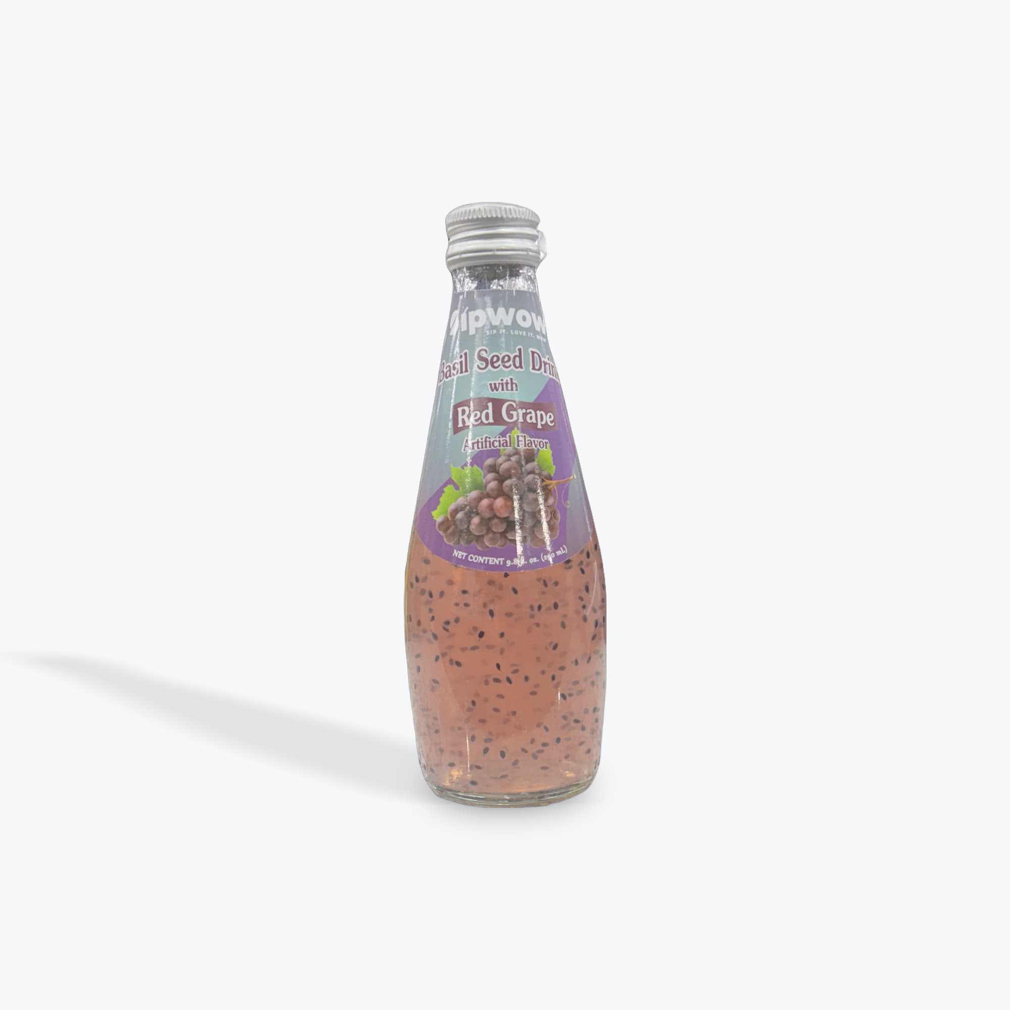 Sipwow Red Grape Basil Seed Drink 9.8oz
