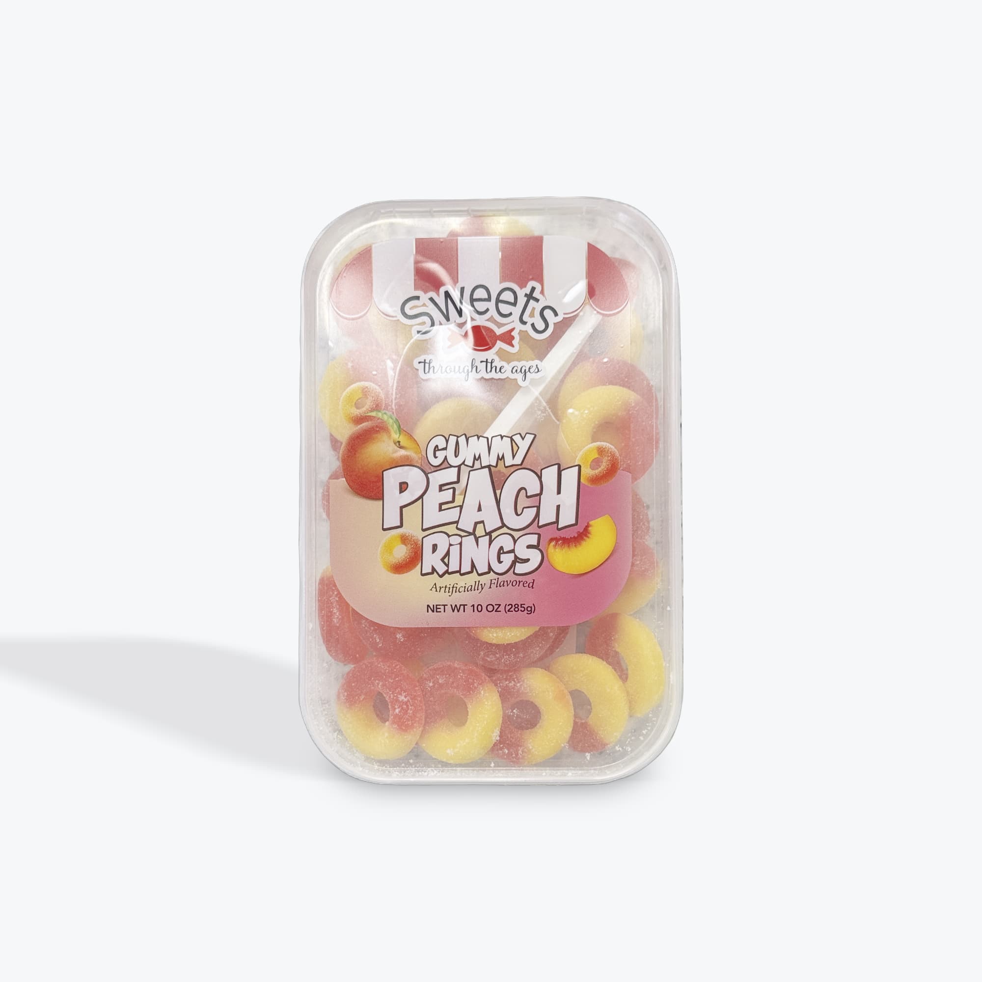 Sweets Gummy Peach Rings 10oz