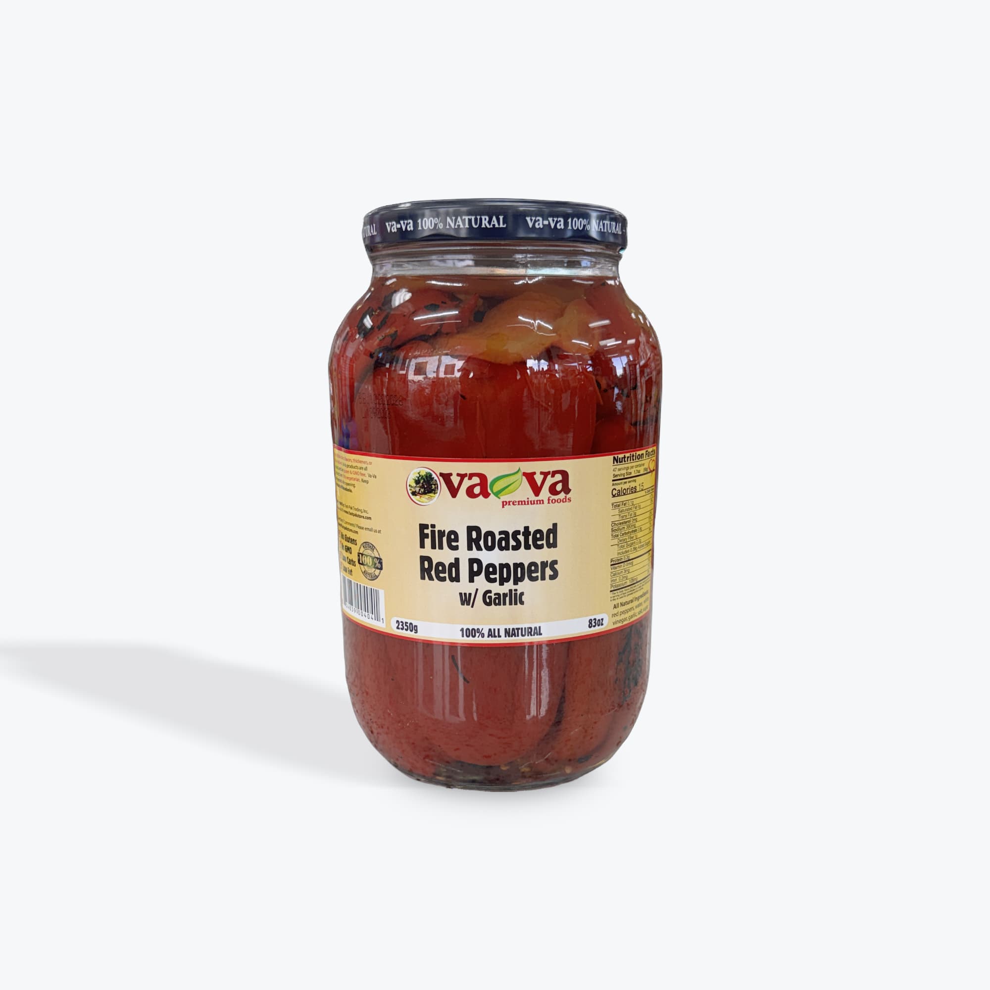 Vava Fire Roasted Red Peppers 2350g
