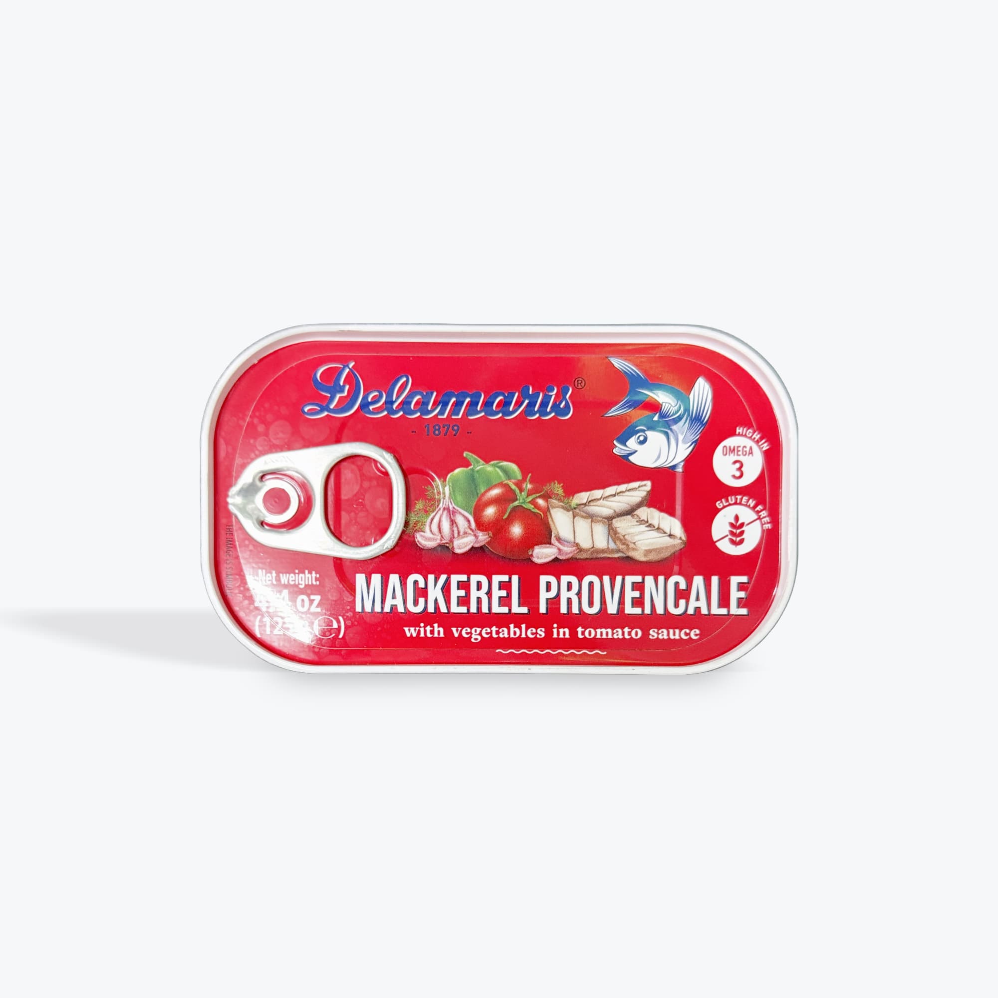 Delamaris Mackerel W Vegetables In Tomato Sauce 125g