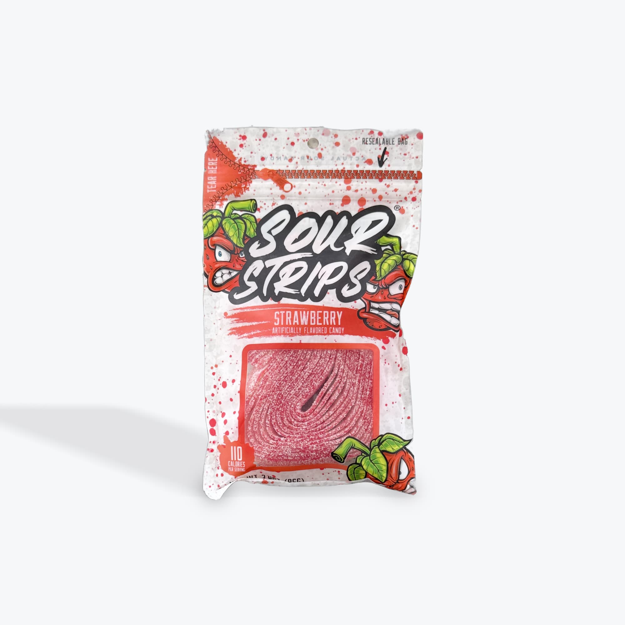 Sour Strips Strawberry 96g