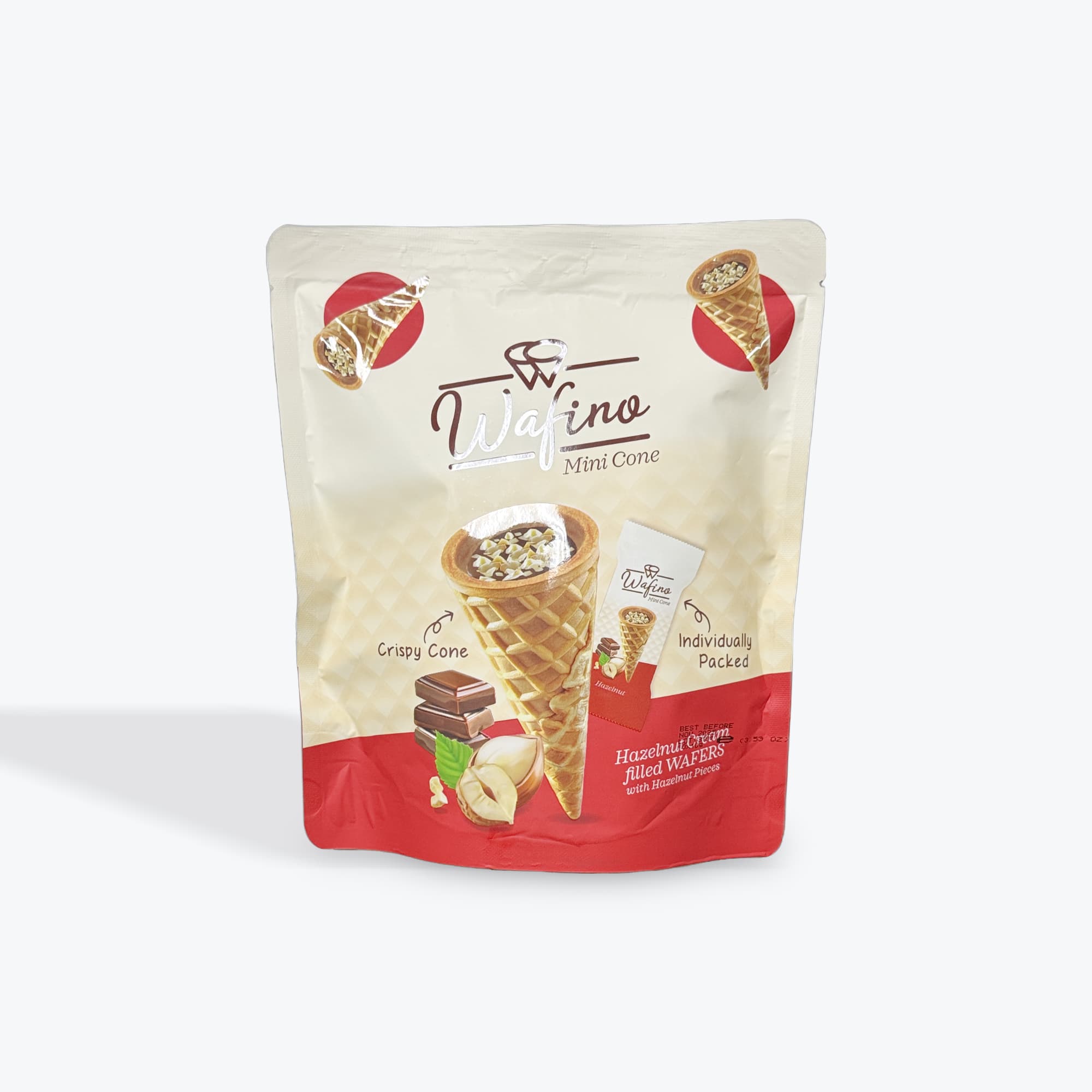 Wafina Mini Hazelnut Cones 100g