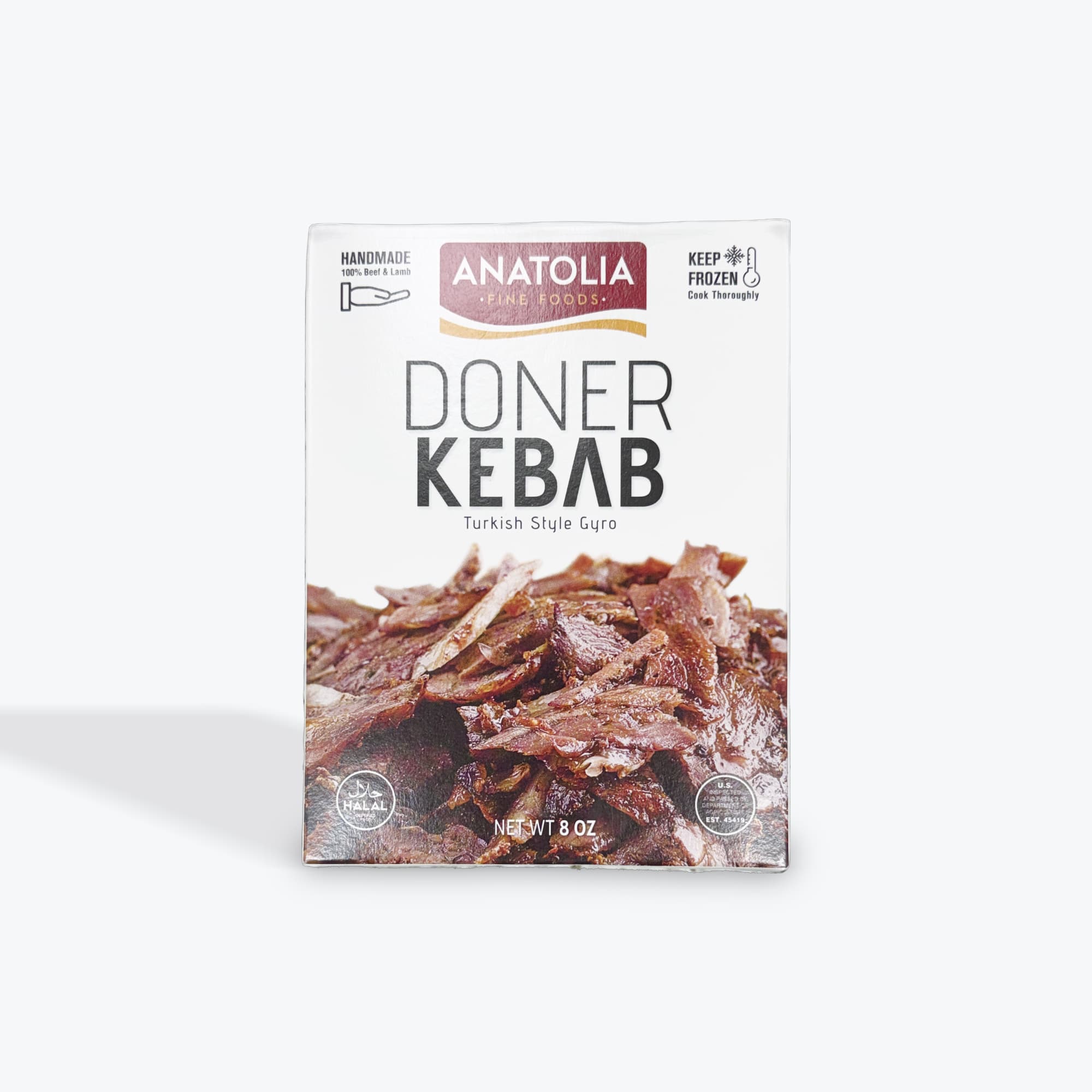 Anatolia Beef Doner Kebab 8oz