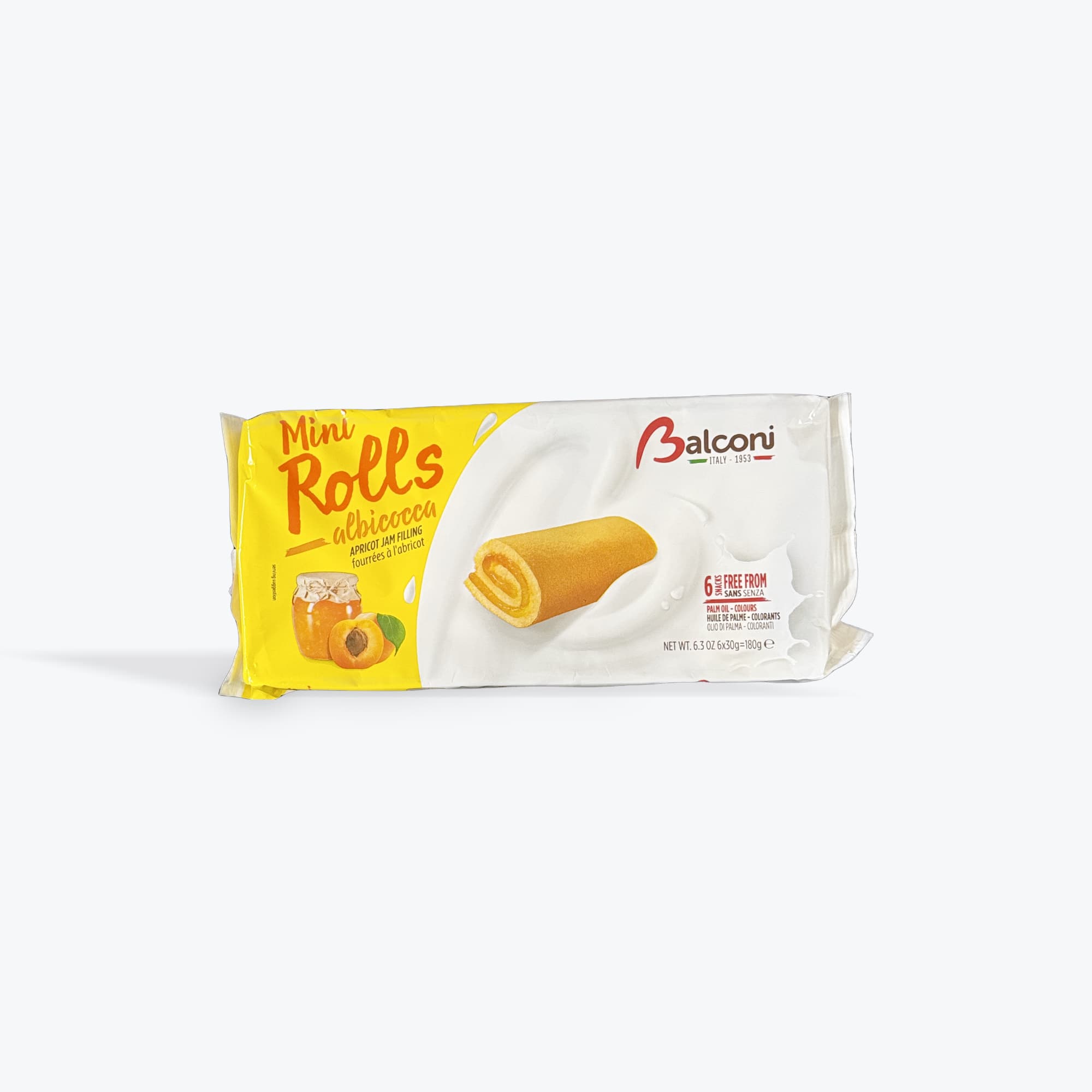 Balconi Mini Rolls Apricot 180g